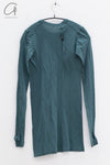 BORIS BIDJAN SABERI WLS1 series women's cotton cashmere long-sleeved T-shirt BBS-WLS1.MID FTT00001-HZ seaweed